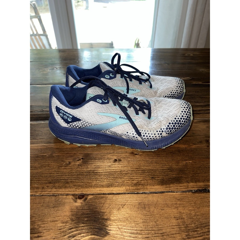 Brooks Divide 3 Trail Running Shoes Oyster/Cobalt/Blue Tint US Women 9.5